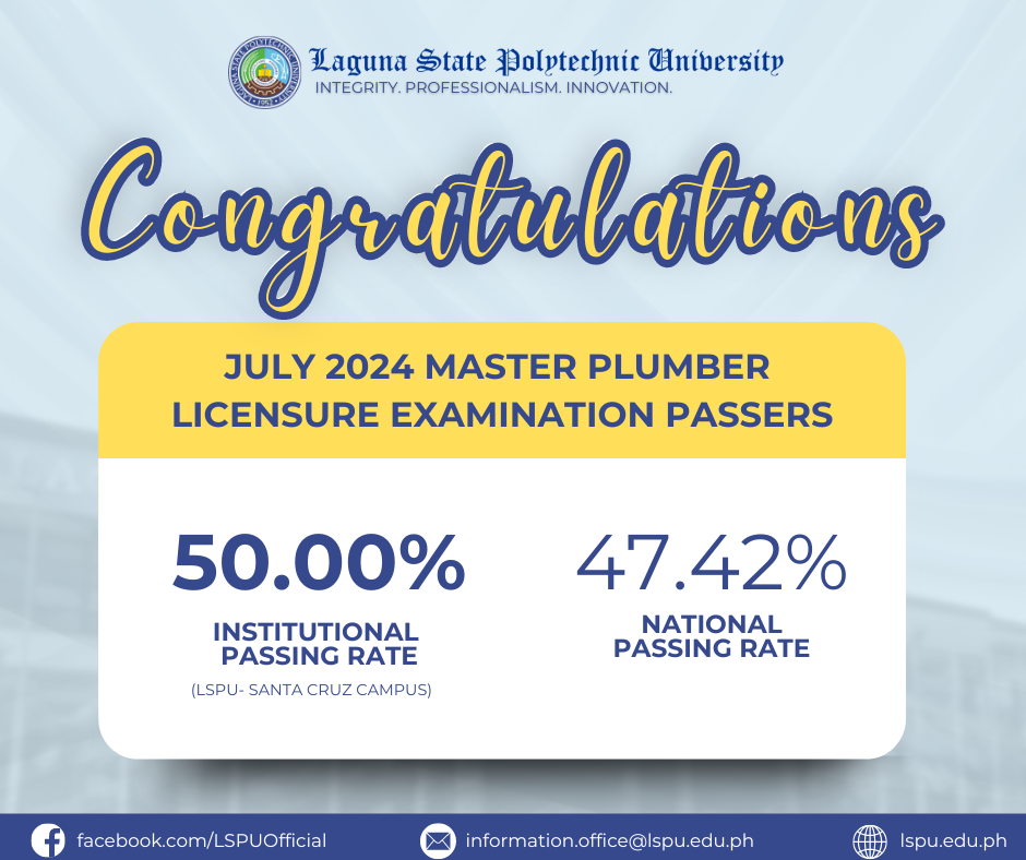LSPU produces 18 master plumbers in July 2024 MPLE